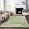 Homeroots 5' X 8' Green And Ivory Geometric Washable Indoor Outdoor Area Rug 597626 - alternate 5