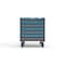 Strong Hold 6 drawer cabinet - (5x 3in, 1x 4in) - Blue accents - E-Lock w/ Tracking S3036-PCTAS-0602FS - alternate 1