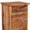 Homeroots 30" Natural Solid Wood Three Drawers Filing Cabinet 565281 - alternate 4