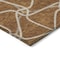 Homeroots 8' X 10' Orange And Ivory Geometric Washable Indoor Outdoor Area Rug 612896 - alternate 2