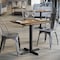 Flash Furniture Commercial 30x24 Natural HPL Tabletop with Black Table Height X Base ST-REC2430-NAT-T2222-GG - alternate 6