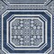 Homeroots 5' X 8' Navy Blue And Ivory Geometric Washable Indoor Outdoor Area Rug 610836 - alternate 4