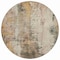 Homeroots 8' Olive Green And Ivory Round Abstract Washable Indoor Outdoor Area Rug 616180 - alternate 2