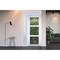 Vdomdoors Front Exterior Prehung FiberGlass Door Clear Glass See-through / Manux 8555 White Silk Clear Glass MANUX8555EXD-WS-W36 x H80-LH - alternate 4