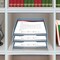 Acrimet Stackable Letter Tray Front Load Letter Size Document Organizer Plastic Solid Blue 1 Unit 211.AO - alternate 4