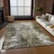 Homeroots 5' X 8' Taupe Brown And Gray Abstract Washable Indoor Outdoor Area Rug 582933 - alternate 3