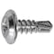Auveco Phillips Washer Head Tapping Screw with Tek Point #8 x 1/2in - Chrome, 100PK 24178 - alternate 1