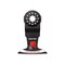 Freud Oscillating Blade Starlock 2-1/2in W Bi-Metal Curved Contact Edge Round Clean Wood, 3PK DOS250JBW3 - alternate 5