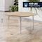 Flash Furniture Wren 60 in Flower Adjustable Height Activity Table, Thermal Laminate Top, Standard Legs, Light Natural XU-A60-FLR-LTNAT-T-A-GG - alternate 5