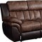 Homeroots 91" Espresso Microfiber Reclining Sofa With Black Legs 491321 - alternate 2