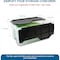Organize-It 6-Pack 28 Qt Flip-Top Storage Bins - Clear Base, Black Lid, Stackable, 18x12x8, 6PK 606523 - alternate 3