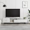 Leisuremod Avery TV Stand with MDF Cabinet and Powder Coated Steel Legs, White ATS69W - alternate 8