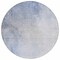 Homeroots 8' Navy Blue And Denim Blue Round Ombre Washable Indoor Outdoor Area Rug 577910 - alternate 5