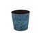 Homeroots 11in Blue Recycled Plastic Indoor Outdoor Round Pot Planter 488192 - alternate 1