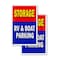 Signmission Storage Rv & Boat Parking, A-Frame & 2 Decals Installed, Heavy-Duty Plastic Frame SBHD-D-2436-Storage Rv & Boat Parking - alternate 5