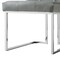 Homeroots Set of Two Tufted Light Gray and Silver Metallic Upholstered Faux Leather Dining Side Chairs 543549 - alternate 7