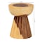 Bali & Pari Alara Hand-carved Suar Wood Side Table 259-14282-ZORO - alternate 7