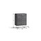 Homeroots 38" Gray Wood Five Drawer Dresser 714480 - alternate 2