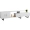 Leisuremod Avery TV Stand with MDF Cabinet and Powder Coated Steel Legs, White ATS69W - alternate 9