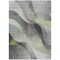 Homeroots 5' X 8' Artichoke Green Gray And Silver Abstract Washable Indoor Outdoor Area Rug 616749 - alternate 4
