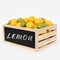 Homeroots 15" Organic Natural Wood Stacking Milk Crate with Chalkboard Side 471939 - alternate 4