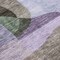 Homeroots 8' Olive Green Purple And Charcoal Round Abstract Washable Indoor Outdoor Area Rug 604446 - alternate 4