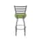 Holland Bar Stool Co 410 Jackie Stainless Steel 36in Swivel Bar Stool with Canter Kiwi Green Seat 41036SS009 - alternate 4