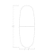 Skutchi Designs Boval Conference Table With Power Unit, 48 in W, 120 in L, Ivory HAR-BOVL-48X120-DOU-K458-ESIL - alternate 4