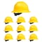 Malta Dynamics Full Brim Hard Hat, Polyethylene, 4 Point Ratchet, Type 1, Class E and G, Yellow HHY2004-Case - alternate 1