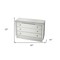 Homeroots 42" Clear Glass Three Drawer Dresser 389733 - alternate 2