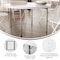 Flash Furniture Round Folding Table, Plastic Top, White RB-48R-GG - alternate 5