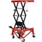Edendirect 300 lbs. Capacity Motorcycle Scissor Jack in Red with 4-Wheels IR-W46577206 - alternate 7