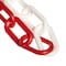 Mr. Chain 1.5" x 100' Red/White Plastic Safety Chain 30035-100 - alternate 1