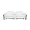 Homeroots 90in White and Black Italian Leather Power Reclining Loveseat With Storage 720567 - alternate 4