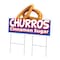 Signmission Churros Cinnamon Sugar Die Cut Yard & Stake plastic window, 2436-Churros Cinnamon Sugar C-DC-2436-Churros Cinnamon Sugar19 - alternate 1