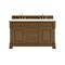 James Martin Vanities Brookfield 60 in. Double Vanity, Honey Oak, w/ 3 CM White Zeus Silestone Top 547-V60D-HNO-3WZ - alternate 1