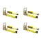 Mytee Products 4in x 30ft Ratchet Straps w/flat hook, WLL 5,400 Trailer Tie Down - Yellow, 4PK RS430x4 - alternate 4