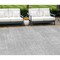 Homeroots 10' X 14' Silver And Gray Abstract Washable Indoor Outdoor Area Rug 588797 - alternate 1