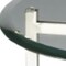 Homeroots 21" Clear And Silver Glass and Stainless Steel Round End Table 488902 - alternate 2