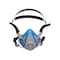 Msa Safety Half Mask Respirator, Advantage 200 LS Series, Bayonet, Single Neckstrap, Blue, M 815444 - alternate 3