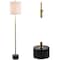 Jonathan Y Crosby 66" Adjustable Height Metal LED Floor Lamp, Brass/Black Marble JYL6004A - alternate 4