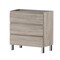 Homeroots 36" Natural Wood Freestanding Bathroom Vanity With White Sink And Three Drawers 624153 - alternate 3
