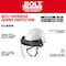 Milwaukee Tool Face Shield, Clear Visor, Polycarbonate, Locking Detents Suspension 48-73-1422 - alternate 11