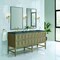 James Martin Vanities Emmeline 72'' D Vanity, Pebble Oak w/ Parisien Bleu Top w/FreePower Wireless Charger D100-V72-PBO-FPBL - alternate 5
