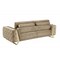 Homeroots 90" Beige Velvet Sofa With Gold Legs 491054 - alternate 6