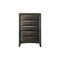 Homeroots 32" Gray Wood Five Drawer Dresser 318720 - alternate 1