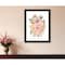 Homeroots Peachy Petals Black Framed Print Wall Art 529876 - alternate 3