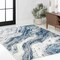 Jonathan Y Kassia Contemporary Glam Abstract Marble Navy/Cream 4 ft. x 6 ft. Area Rug SEU300B-4 - alternate 3