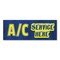 Signmission A/C Service Here, 18 Inch, Decal D-48-30338 - alternate 1
