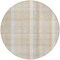 Homeroots 8' Ivory Beige And Tan Round Plaid Washable Indoor Outdoor Area Rug 613971 - alternate 3
